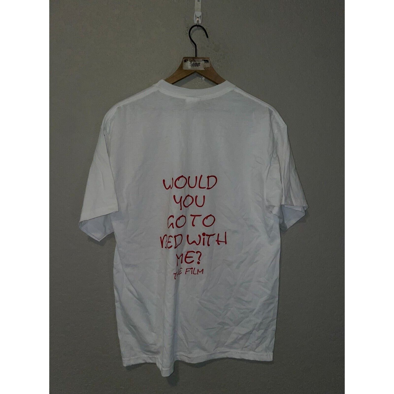 Jerzees × Vintage Vintage There is Only 1 Question The Film White Tee 90s L Size US L / EU 52-54 / 3 - 4 Thumbnail