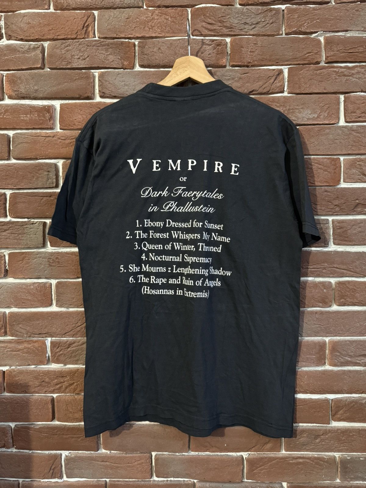 Band Tees 90s Cradle Of Filth Vempire Metal Band Tshirt Vintage Rare Size US M / EU 48-50 / 2 - 2 Thumbnail