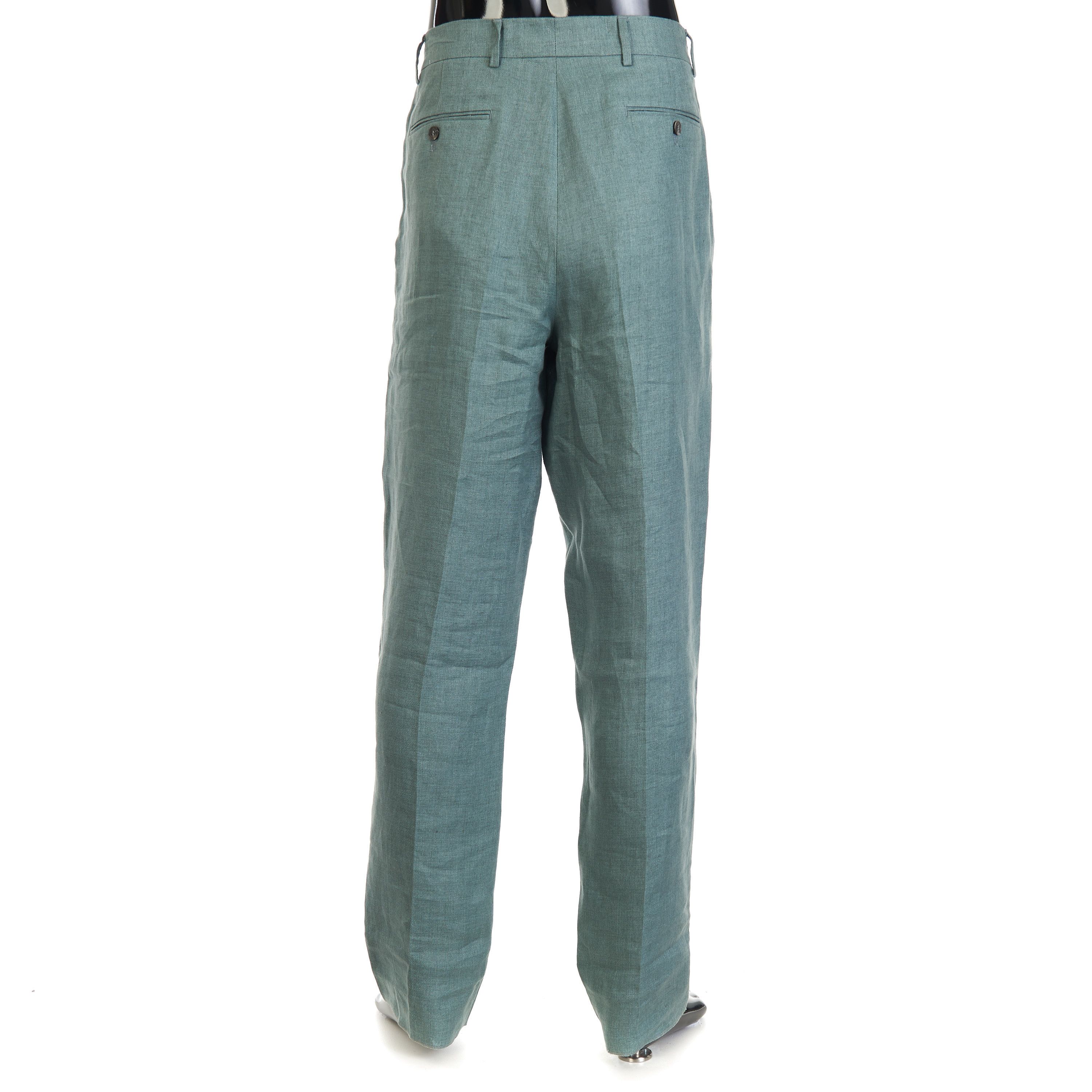 Other Brett Johnson Sky Powder Single Pleat Pants - Linen Size US 34 / EU 50 - 4 Thumbnail
