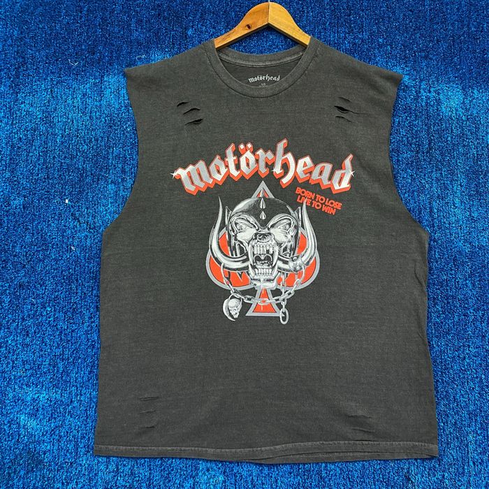 Very Rare Motörhead Born to Lose Live to Win Distressed Tank Top L ...