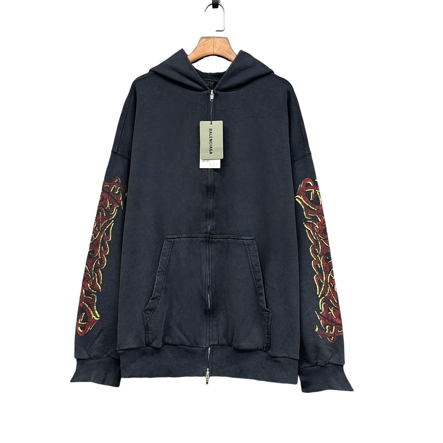 Balenciaga RARE Balenciaga Soccer Zip Up Hoodie TOKYO | Grailed