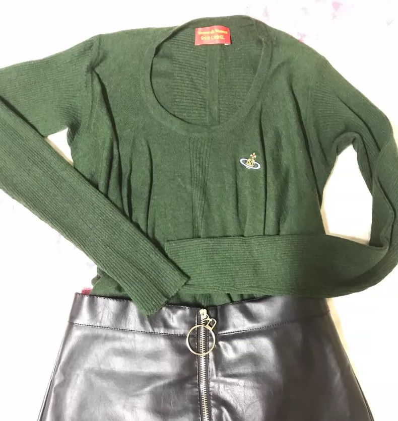 Vivienne Westwood Vivienne Westwood Dark green super cotton jersey top Size S / US 4 / IT 40 - 2 Thumbnail