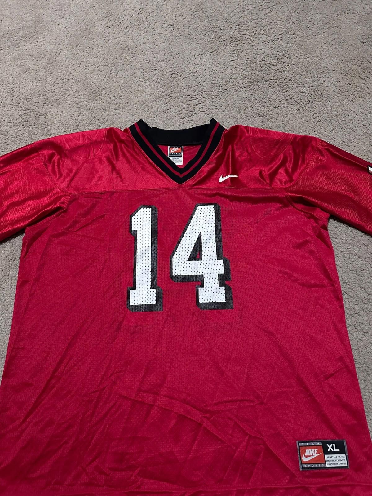 Nike Men's Vintage Nike Georgia Bulldogs #14 Jersey Sz XL Size US XL / EU 56 / 4 - 3 Thumbnail