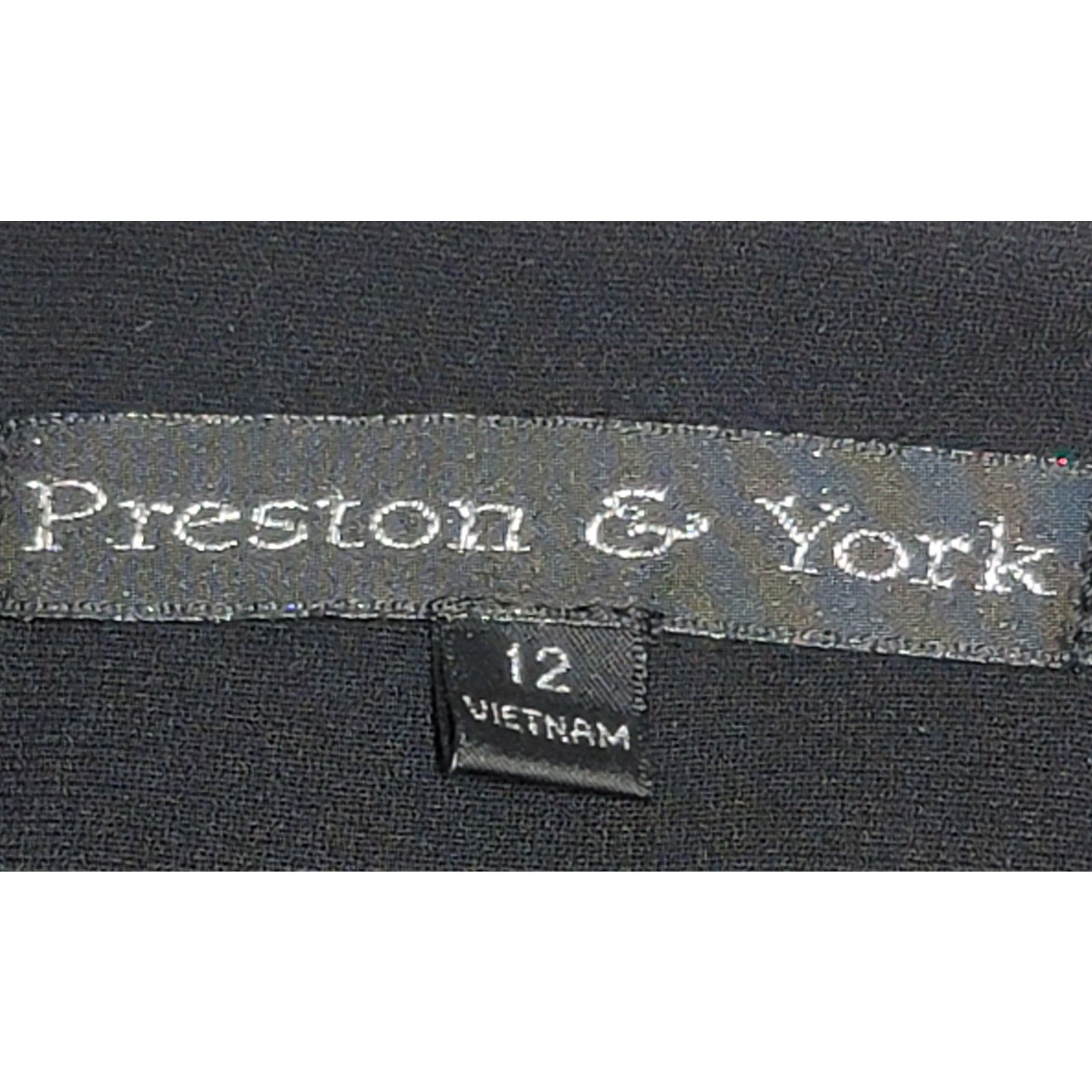 Preston & York Preston & York Black White Lined Women's Blazer 12 Size XL / US 12-14 / IT 48-50 - 4 Thumbnail
