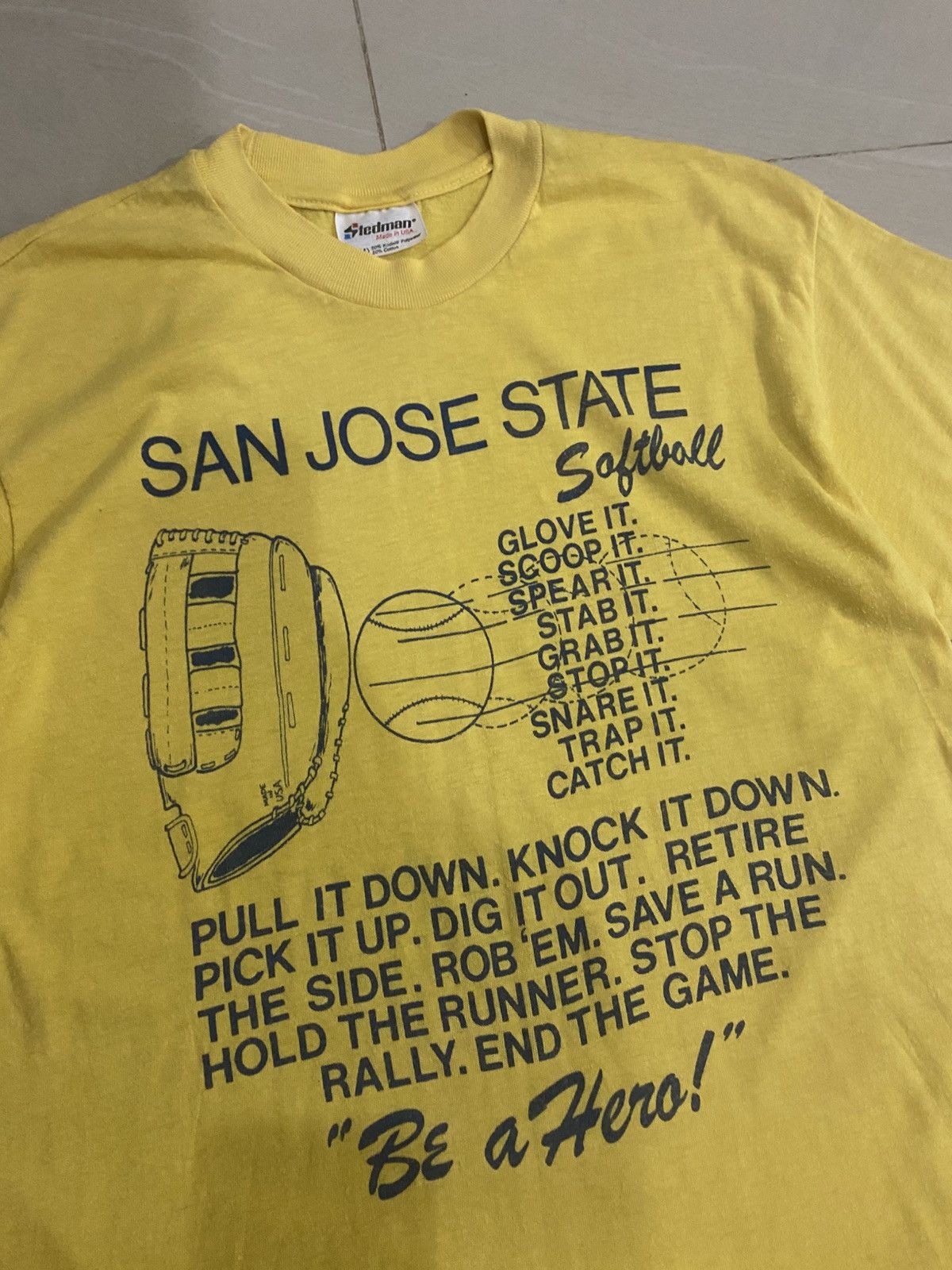 Vintage 80s San Jose State Softball University Size US M / EU 48-50 / 2 - 2 Thumbnail