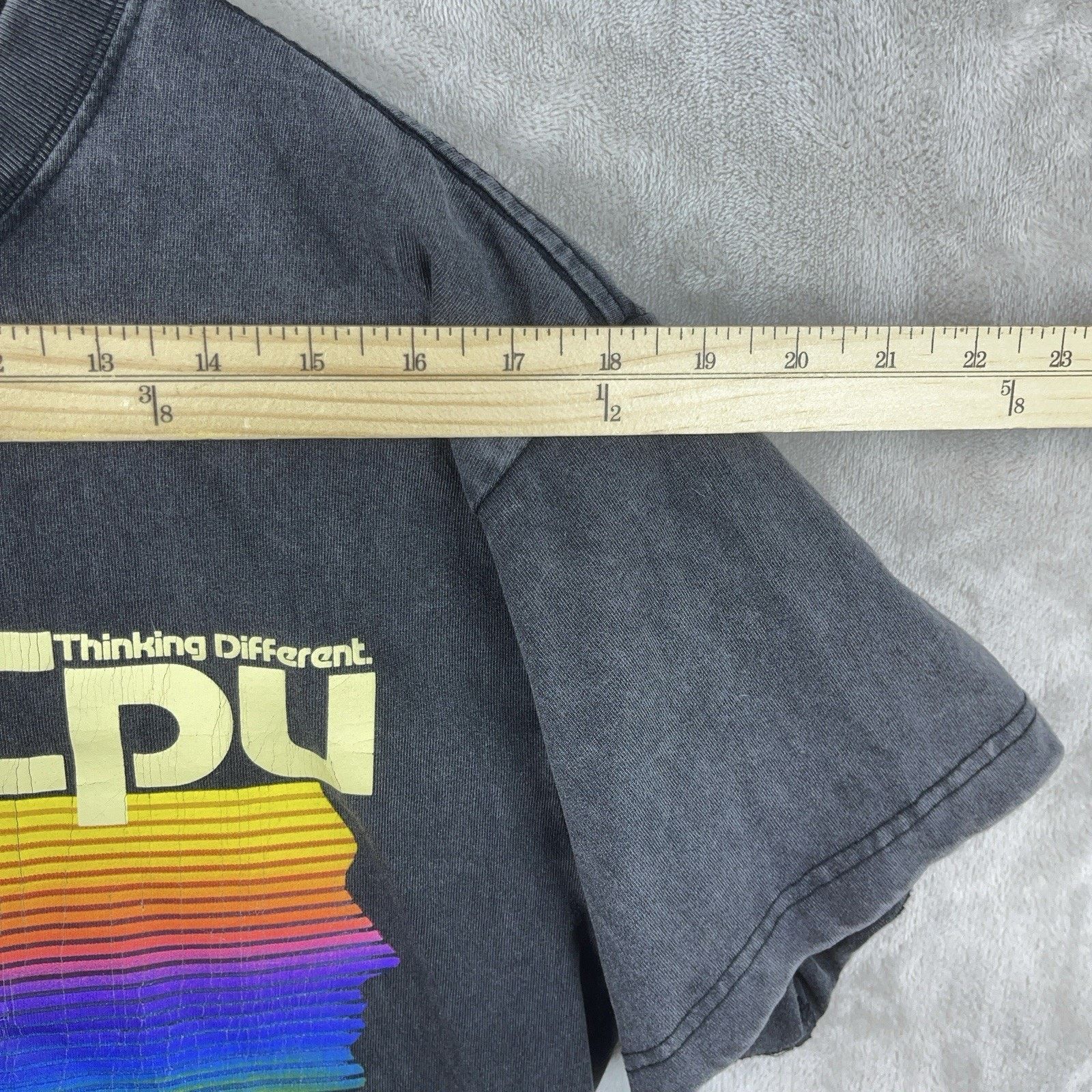 Other Thinking Different CPU Mens T Shirt Small Black Vintage Wash Size US S / EU 44-46 / 1 - 10 Thumbnail