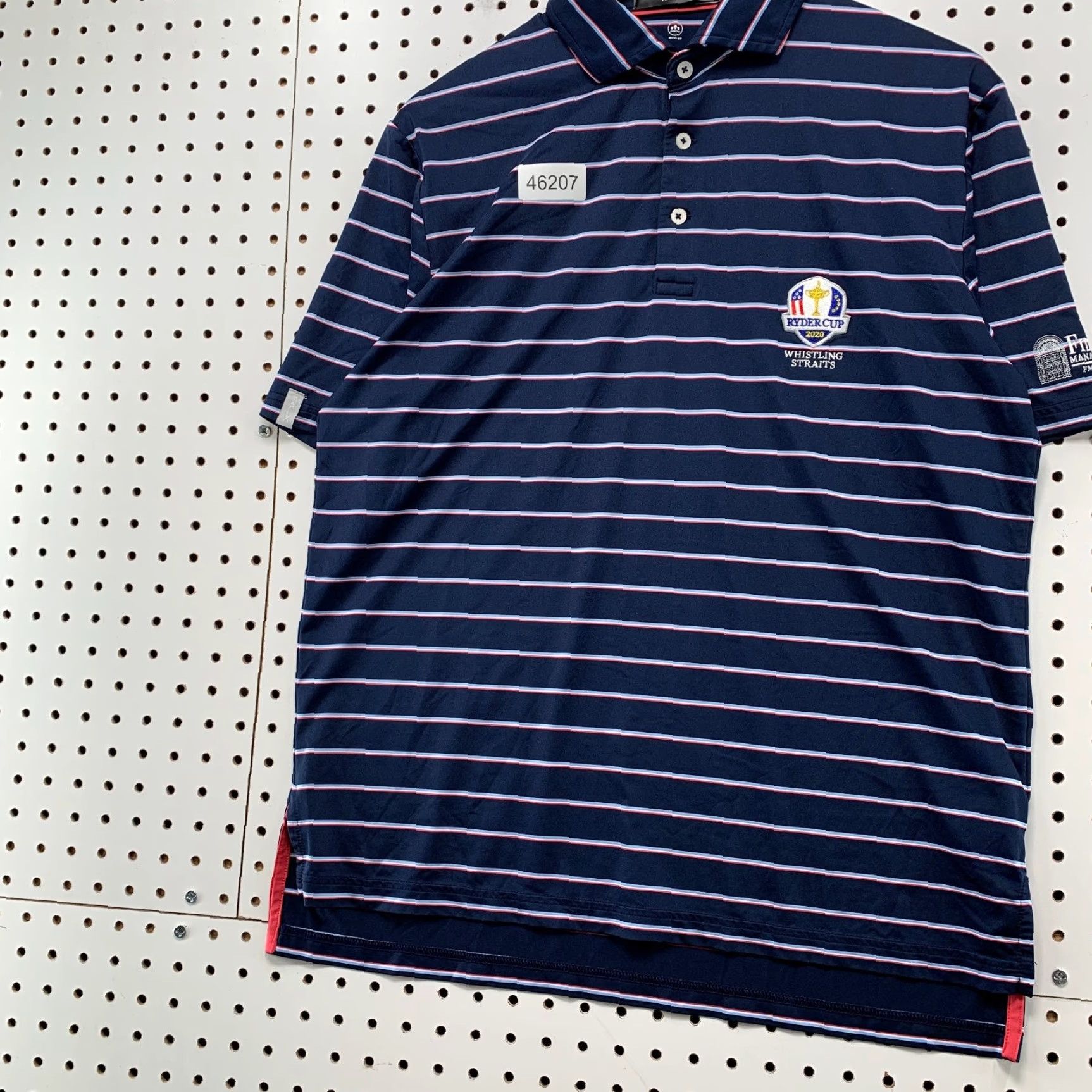 RLX Ralph Lauren RLX Ralph Lauren Polo Shirt Mens Medium Blue Striped 2020 Ryder Cup Whistling Size US M / EU 48-50 / 2 - 6 Thumbnail
