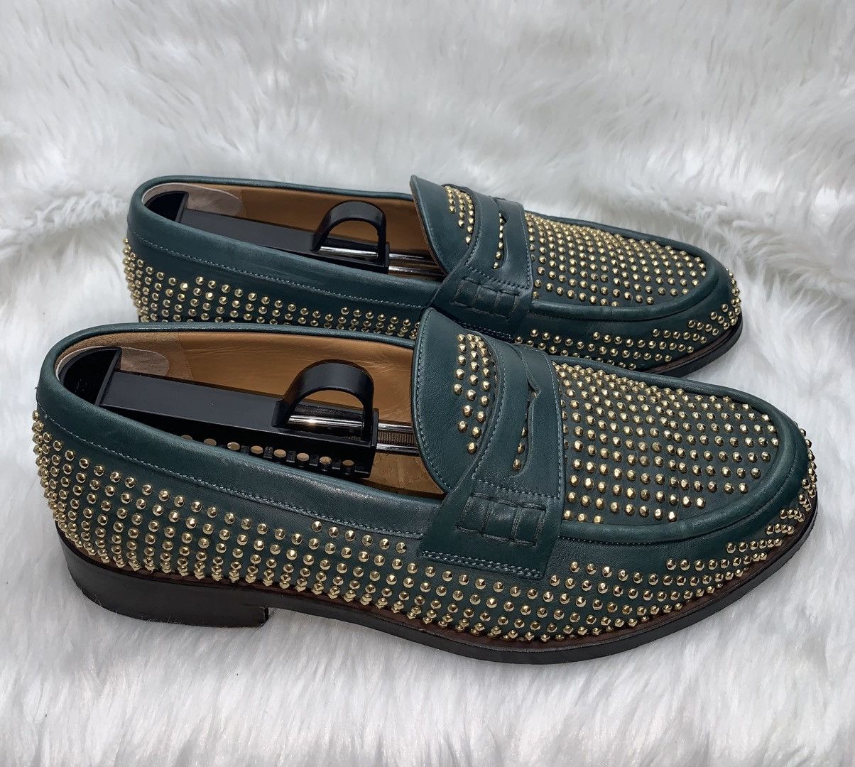 Louis Leeman Louis Leeman Gold Stud Loafers Size US 7 / EU 40 - 4 Thumbnail