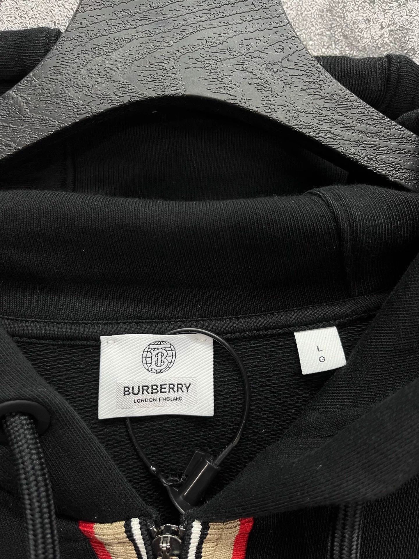 Burberry BURBERRY Striped Hooded Jacket L Size US L / EU 52-54 / 3 - 3 Thumbnail