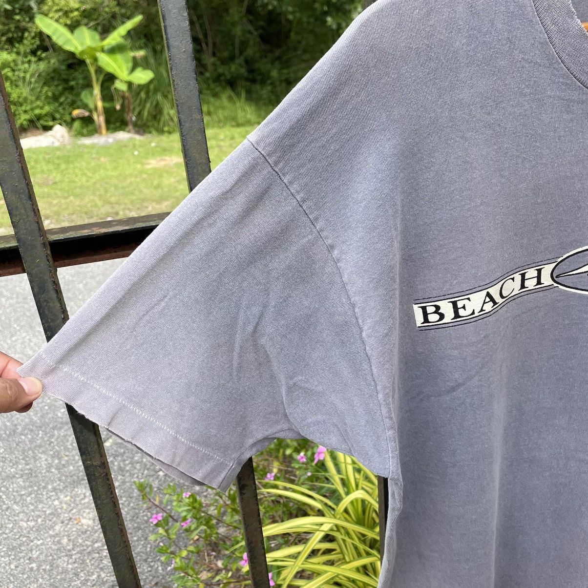 🔥Vintage 90s Beach Crew Surf Skate Sun Faded Distress Tee