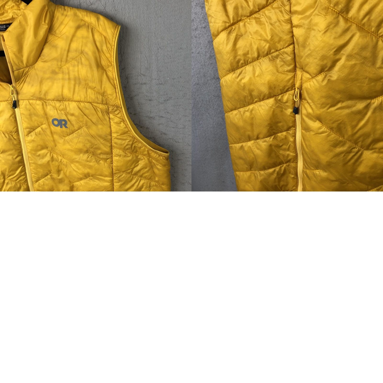Outdoor Research Outdoor Research SuperStrand LT Vest Mens 2XL Yellow Quilted Insulated Puffer Size US XXL / EU 58 / 5 - 11 Thumbnail