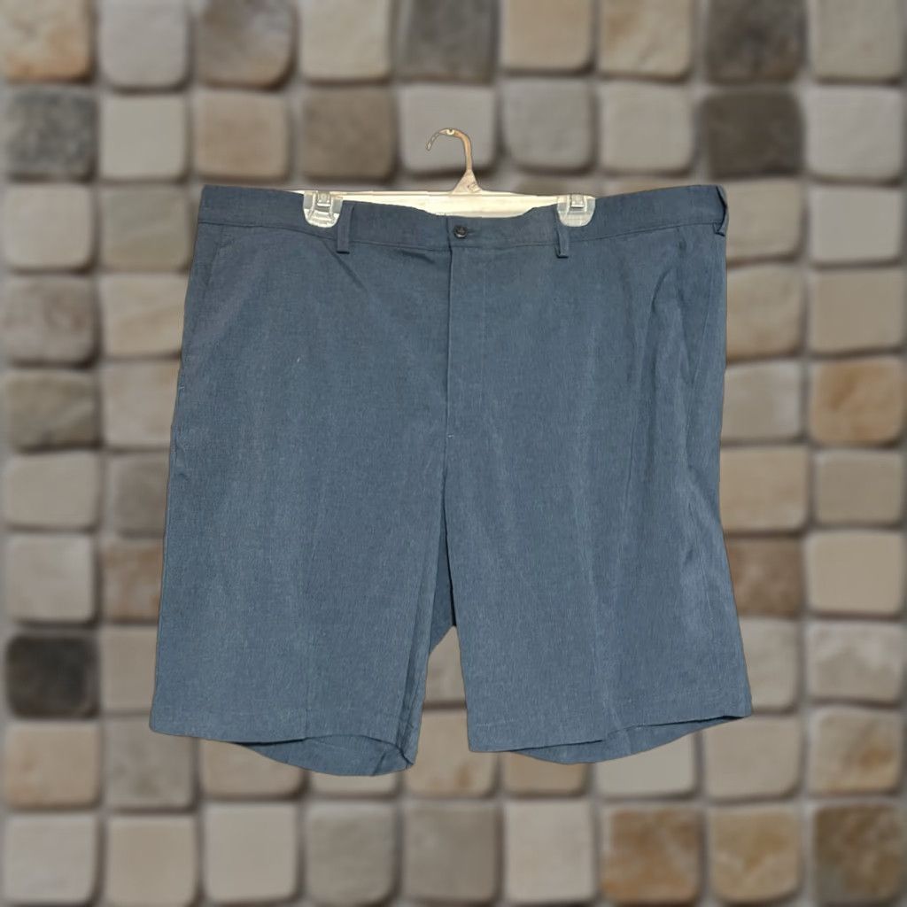 PGA Tour PGA TOUR Golf Shorts Men 42 Chino Inseam 10" Blue Gray Preppy Pocket Zipper Button Casual Vintage: No Size US 42 / EU 58 - 1 Thumbnail