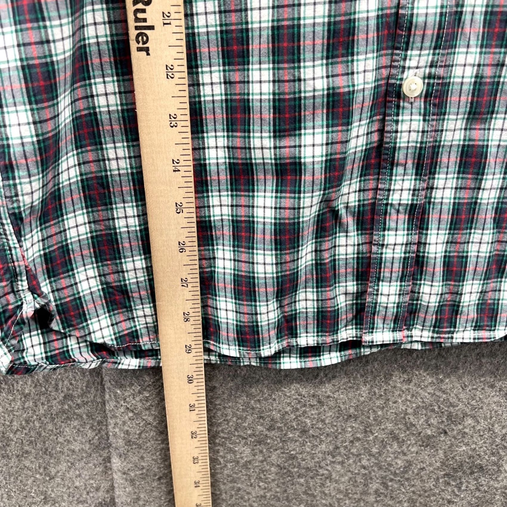 J.Crew J.CREW Shirt Mens M Green Red Button-Down Plaid Cotton Classic Preppy Vintage No Size US M / EU 48-50 / 2 - 5 Thumbnail