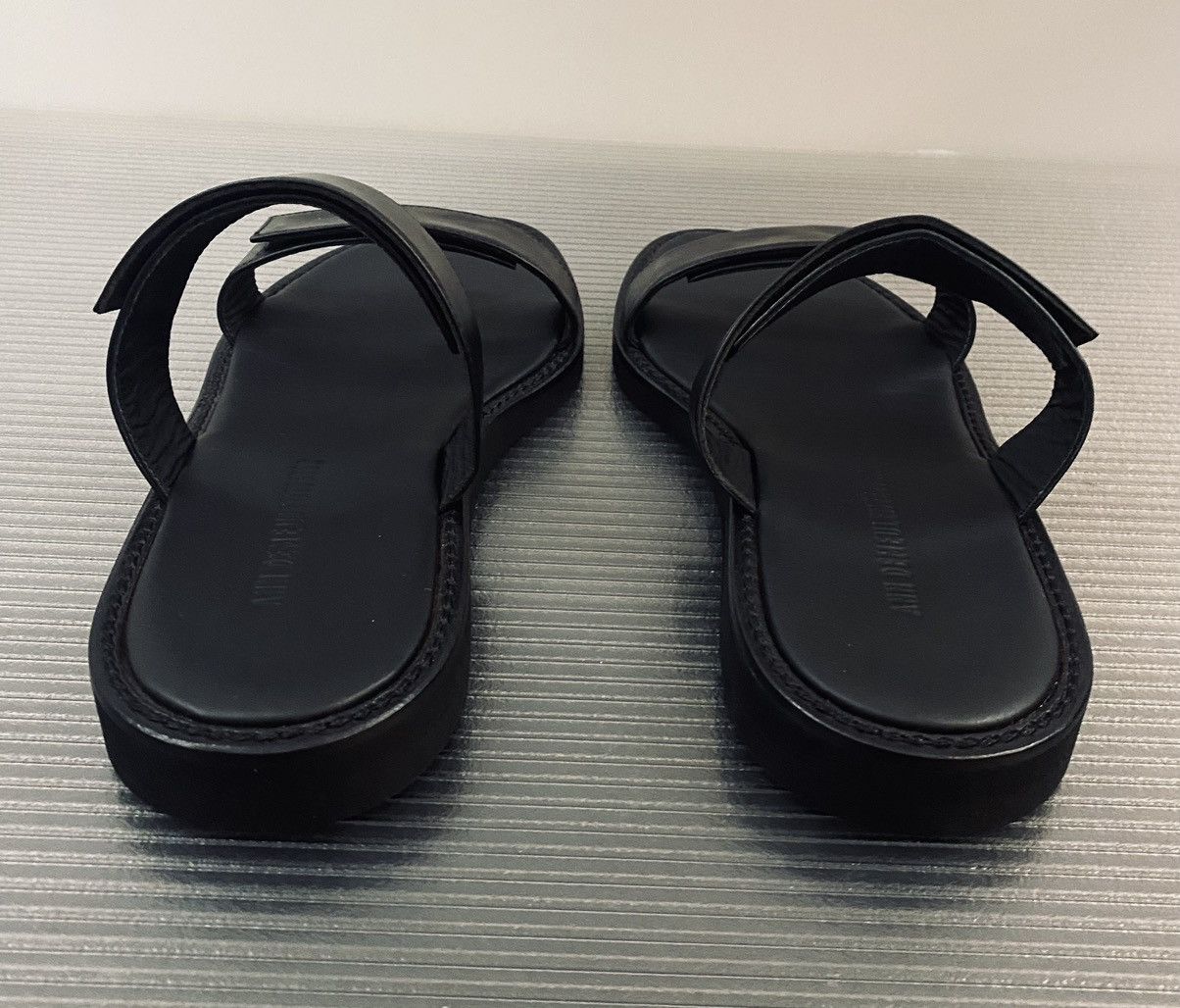 Ann Demeulemeester Ann Demeulemeester 🇮🇹 black leather dual band Sandals 42 NEW Size US 9 / EU 42 - 7 Thumbnail
