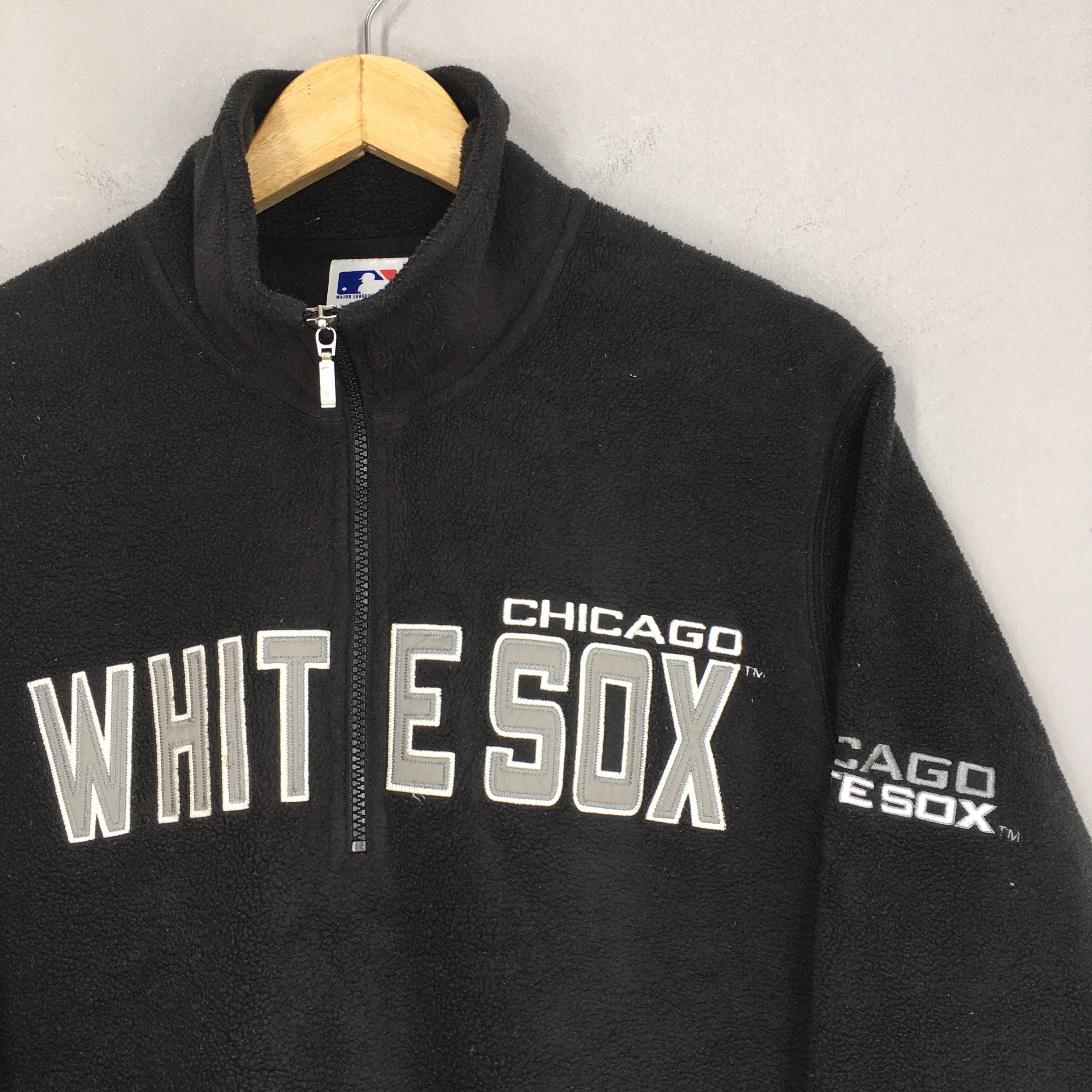 MLB × Vintage Vintage Chicago White Sox Mlb Half Zipper Sweater XLarge Size US XL / EU 56 / 4 - 2 Thumbnail