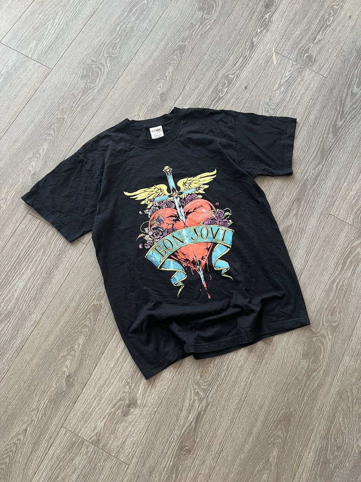 Band Tees × Bon Jovi × Vintage Vintage 💥 Bon Jovi Band T-Shirt Tee Size US L / EU 52-54 / 3 - 3 Thumbnail