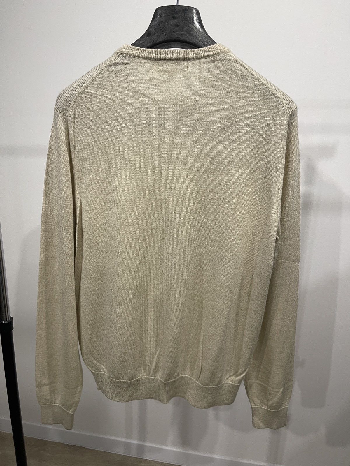 Calvin Klein Light beige wool sweater calvin klein jumper m Size US M / EU 48-50 / 2 - 14 Thumbnail