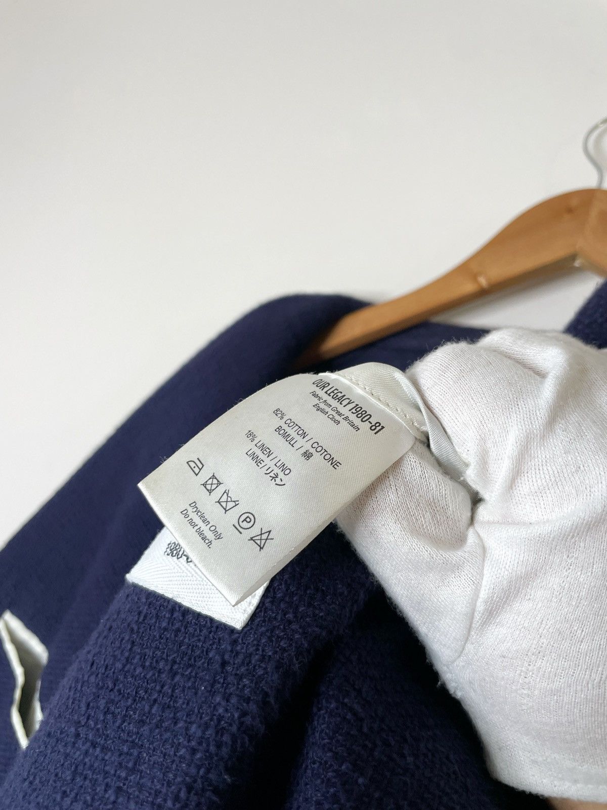 Our Legacy Our Legacy Cotton Linen Navy Blue 3 buttons Blazer Jacket Size 50L - 11 Thumbnail