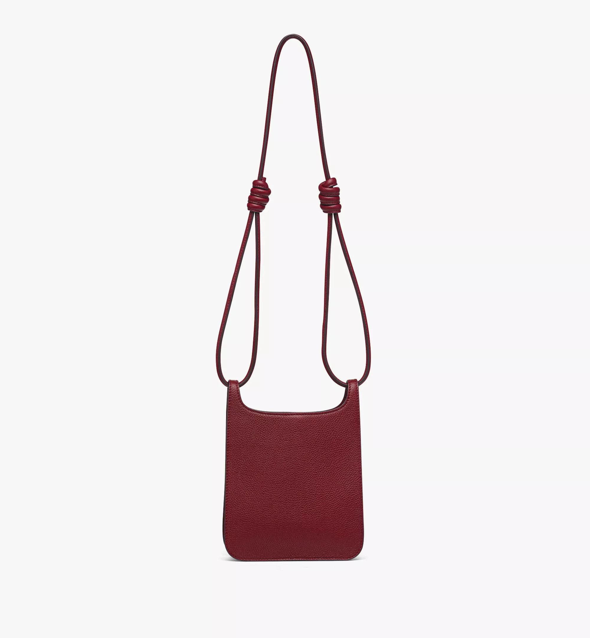 MCM o1mt1gz0325 Size: OS / Hobo Mini Bag in Burgundy Size ONE SIZE - 5 Thumbnail