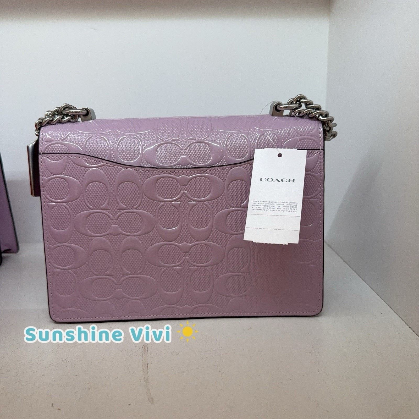 Coach NWT Coach Klare Crossbody Bag Leather CDA97 SV/LIGHT VIOLET Size ONE SIZE - 2 Thumbnail