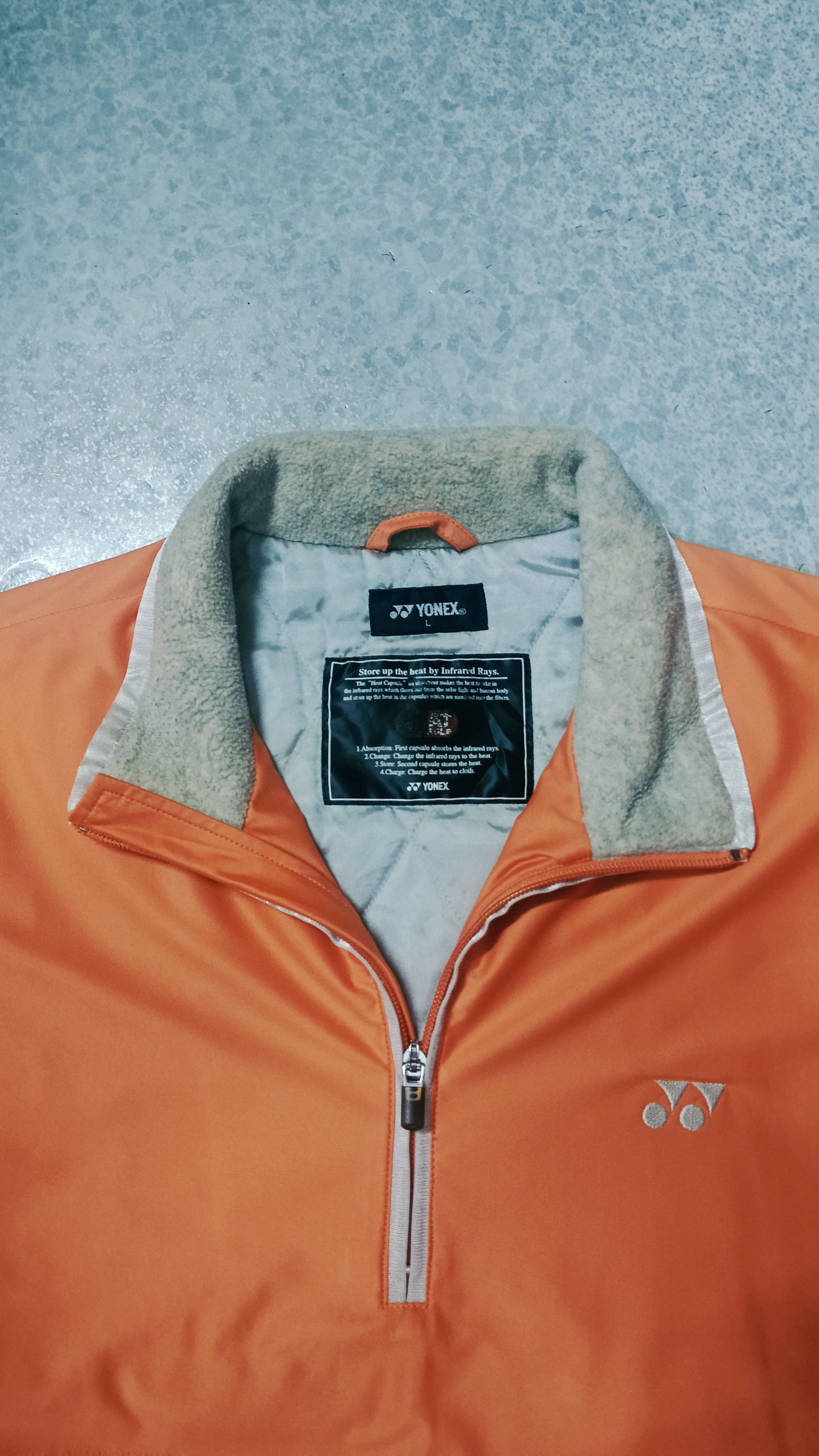 Japanese Brand Vintage Yonex Half Zipper Heat Capsule Light Jacket Size US L / EU 52-54 / 3 - 7 Thumbnail