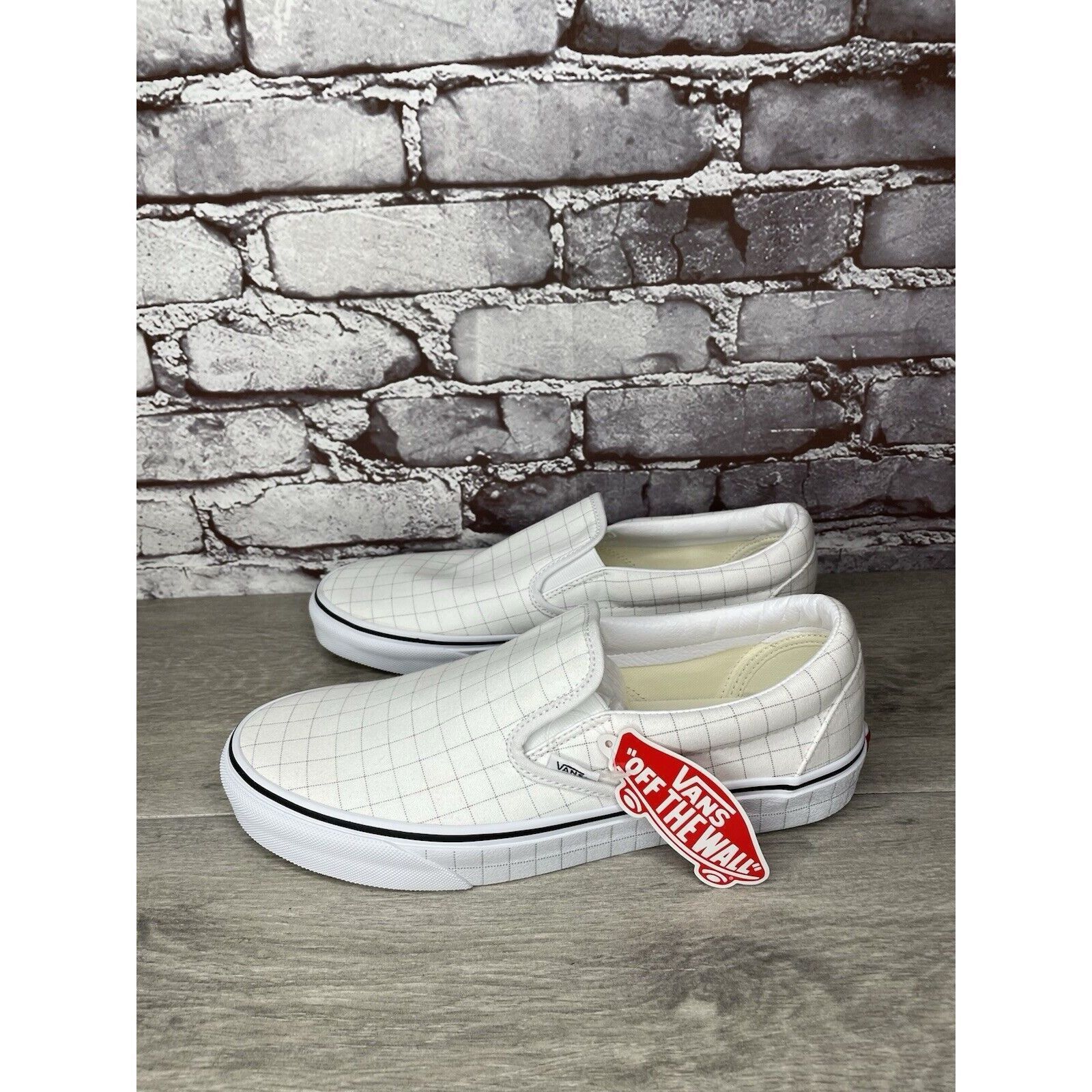 Vans Vans Classic Checkerboard Day White Canvas Sneakers Shoes Me Size US 10 / EU 43 - 9 Thumbnail