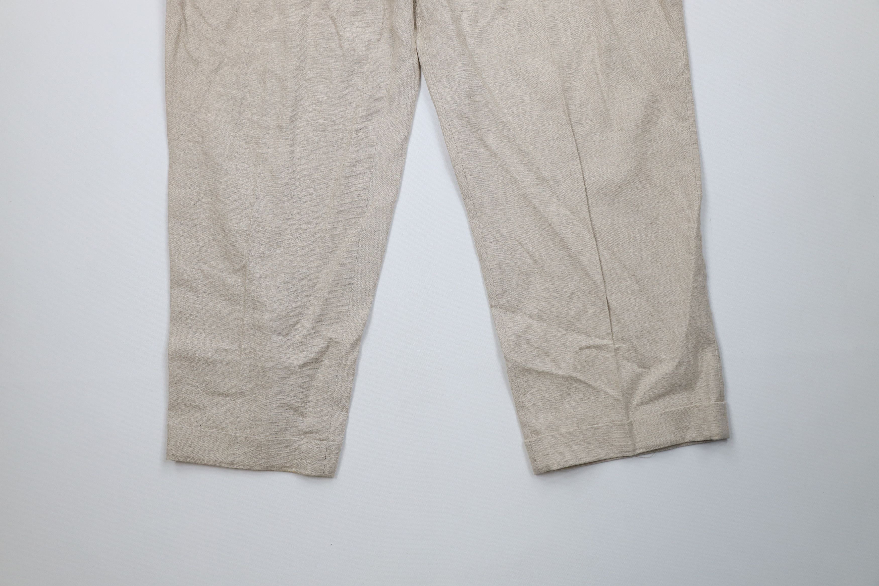 Vintage Vintage 90s Streetwear Pleated Wide Leg Chino Pants USA Size US 38 / EU 54 - 4 Thumbnail