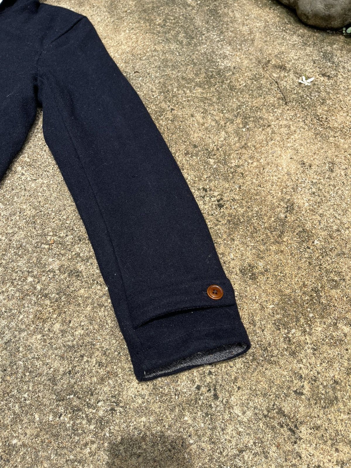 Beams Plus BEAMS Navy Hooded Wool Jacket (Size S) Size US S / EU 44-46 / 1 - 8 Thumbnail