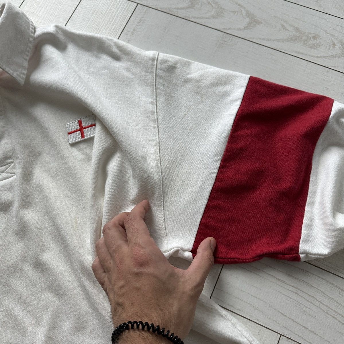 Canterbury of New Zealand Vintage 90s England Rugby jersey IRB world cup 1999 rare UK Size US L / EU 52-54 / 3 - 11 Thumbnail