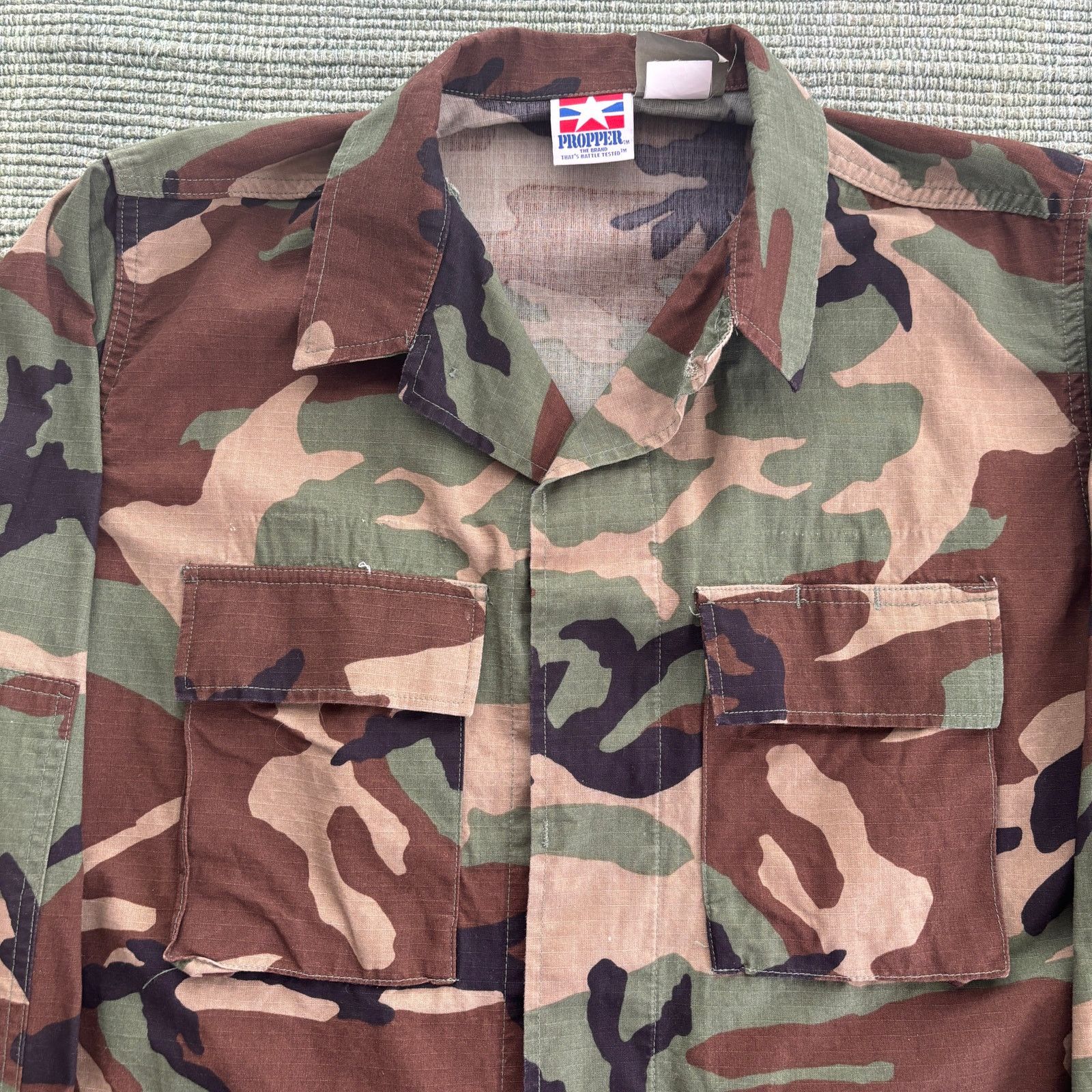 Propper × Vintage Vintage Civilian Issue Camo Four Pocket Military Jacket Sz M Size US M / EU 48-50 / 2 - 2 Thumbnail