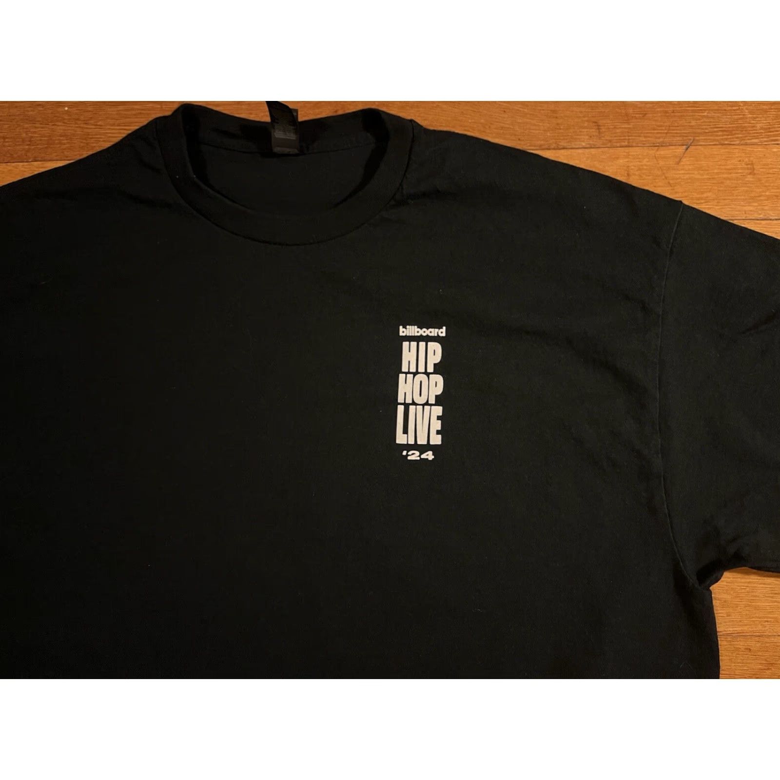 Gildan Billboard Hip-Hop Live 2024 Shirt Men’s XL Black Gildan T-Shirt Short Sleeve Crew Neck Logo Graphic Print Vintage No Size US XL / EU 56 / 4 - 3 Thumbnail