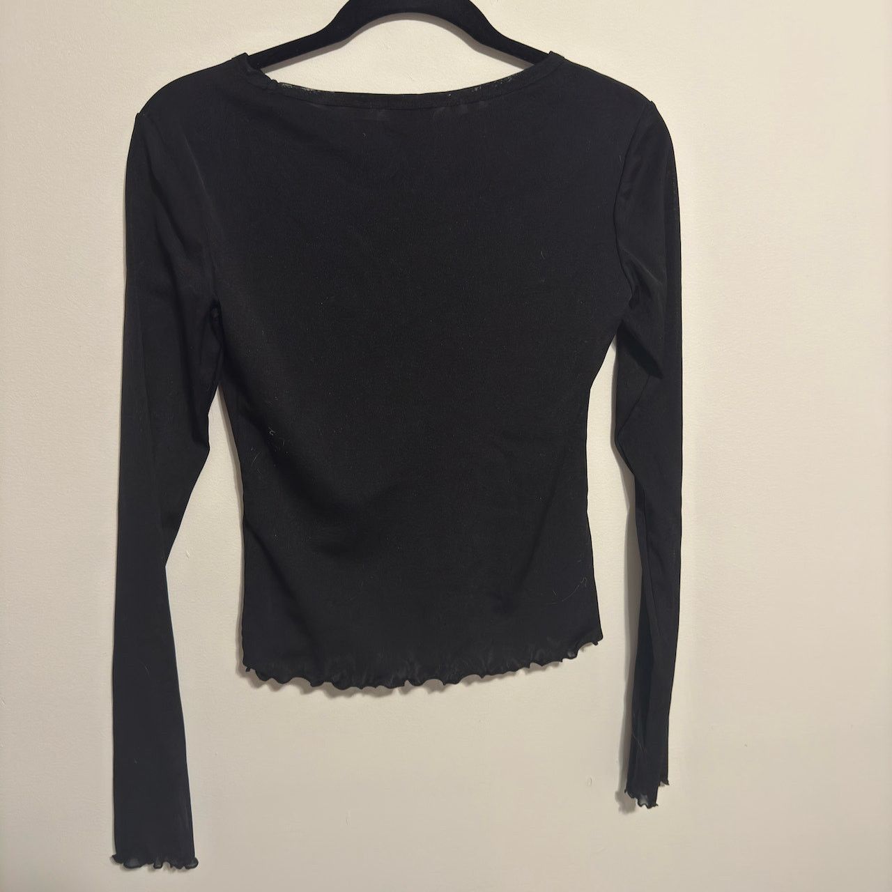 Brandy Melville John Galt Black Long Sleeve Top Size ONE SIZE - 2 Thumbnail