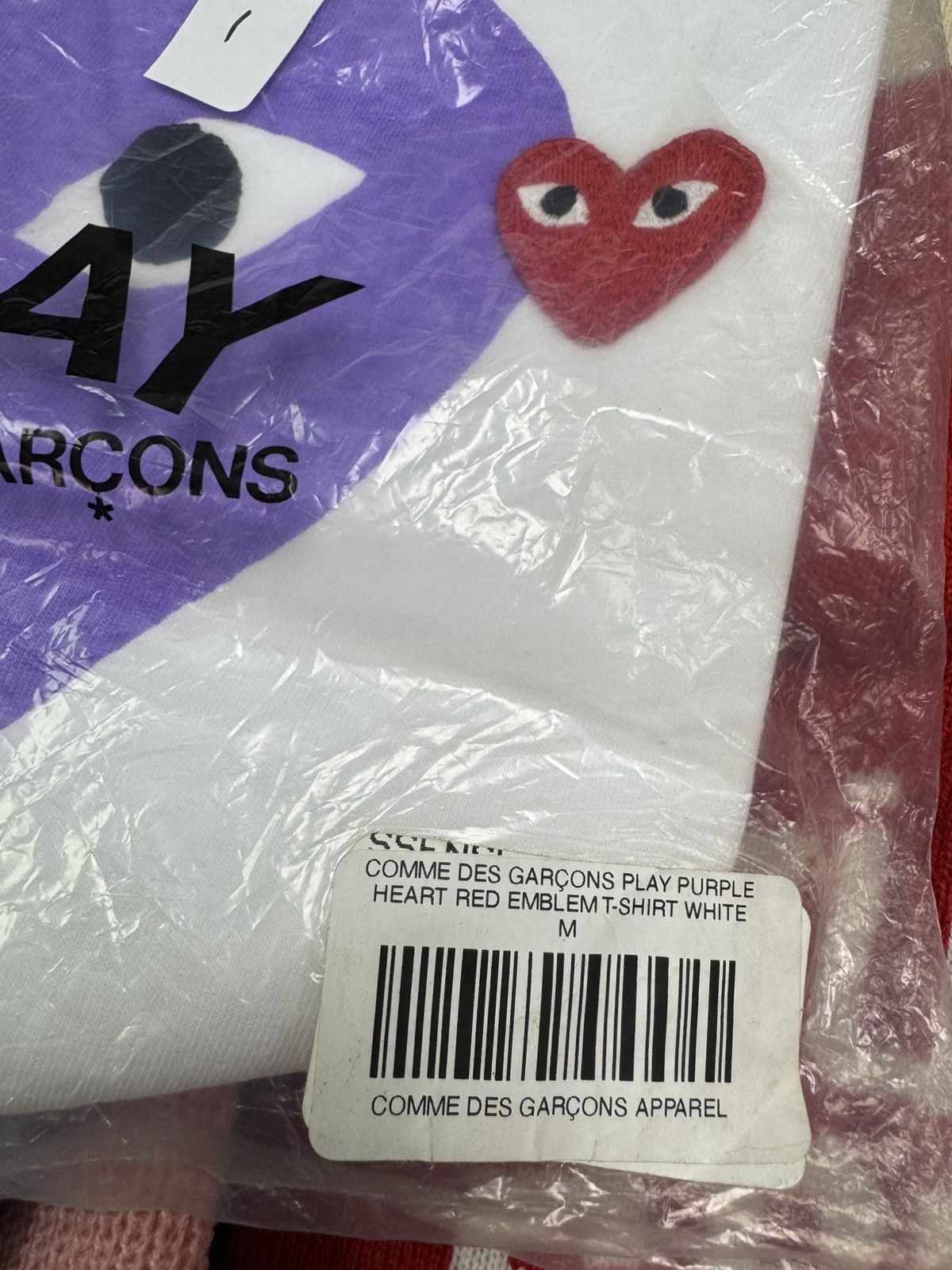 Comme des Garcons comme des garcons play purple heart emblem Tee Size US M / EU 48-50 / 2 - 4 Thumbnail