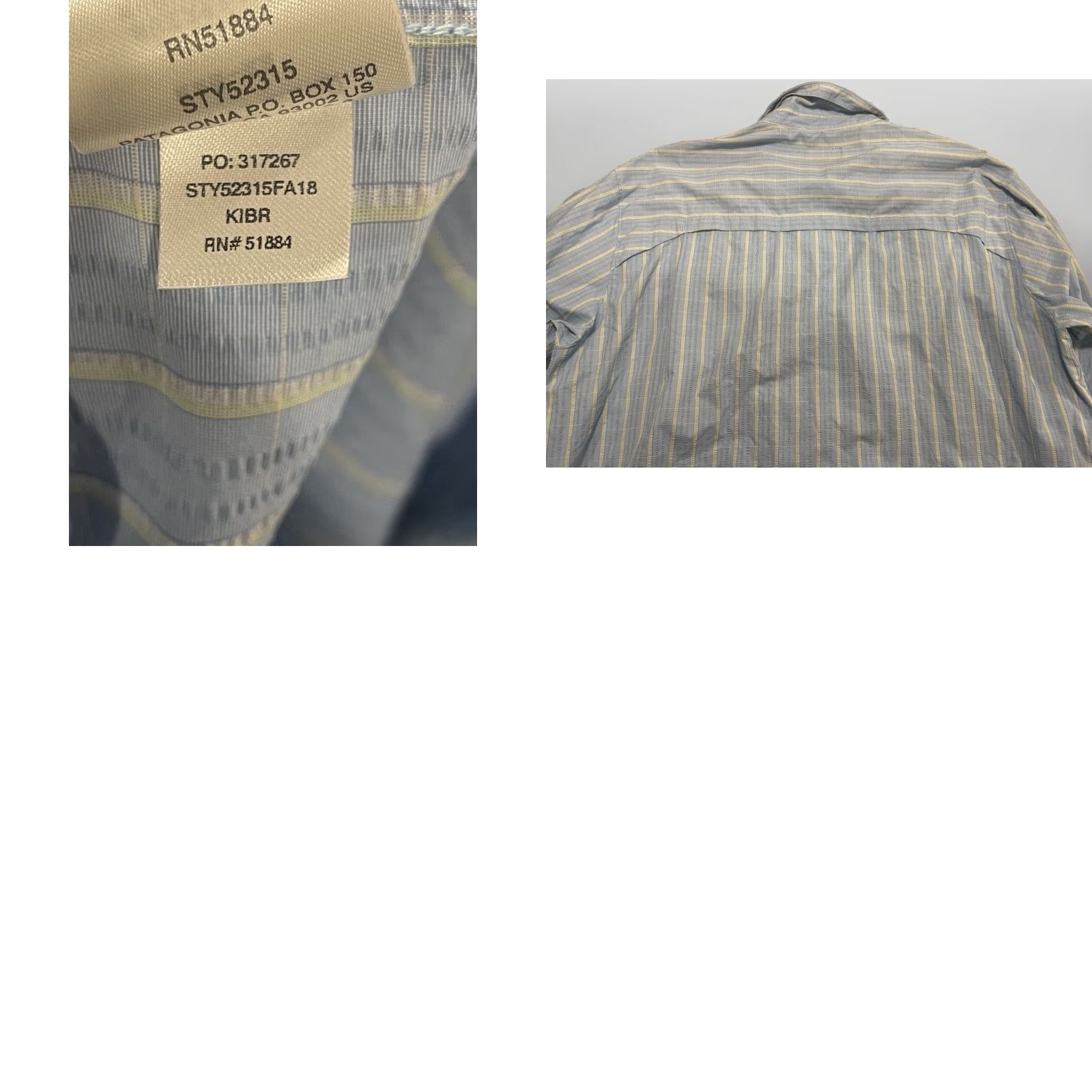Patagonia Patagonia Shirt Mens Congo Town Pucker shirt Vented Nylon Polyester Blue Sz XL Button-Down Mens Size US XL / EU 56 / 4 - 8 Thumbnail