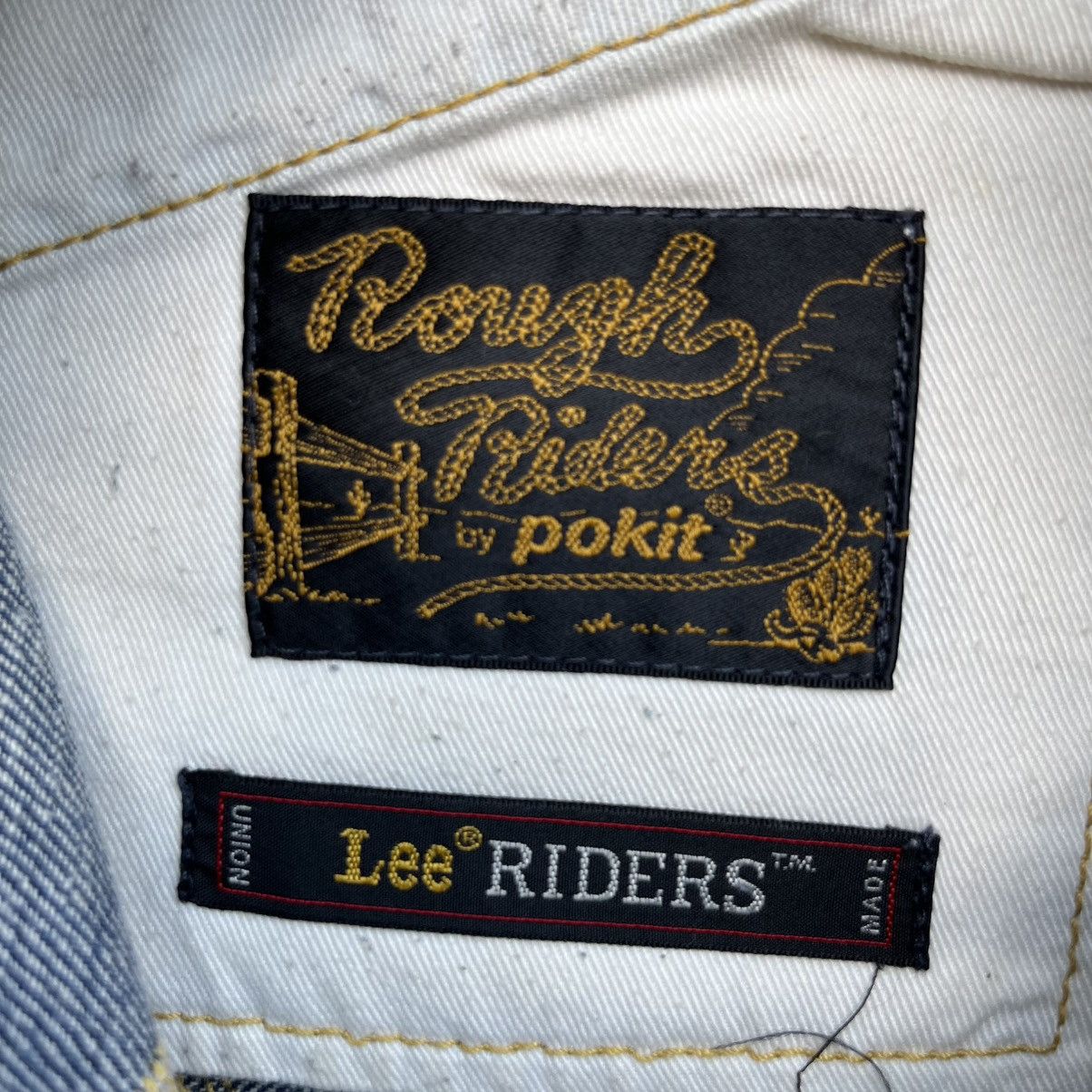 Lee LEE RIDER X ROUGH RIDER by POKIT BUCKLE BACK DENIM Size US 31 - 6 Thumbnail