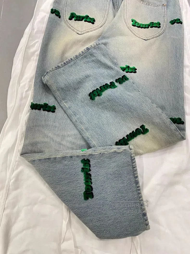 Louis Vuitton LV Classic Print Denim Jeans Size 30. Size US 30 / EU 46 - 5 Thumbnail