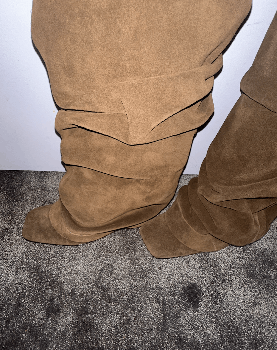 The Attico Rea Suede Leather Tube Boots Size US 7.5 / IT 37.5 - 9 Thumbnail