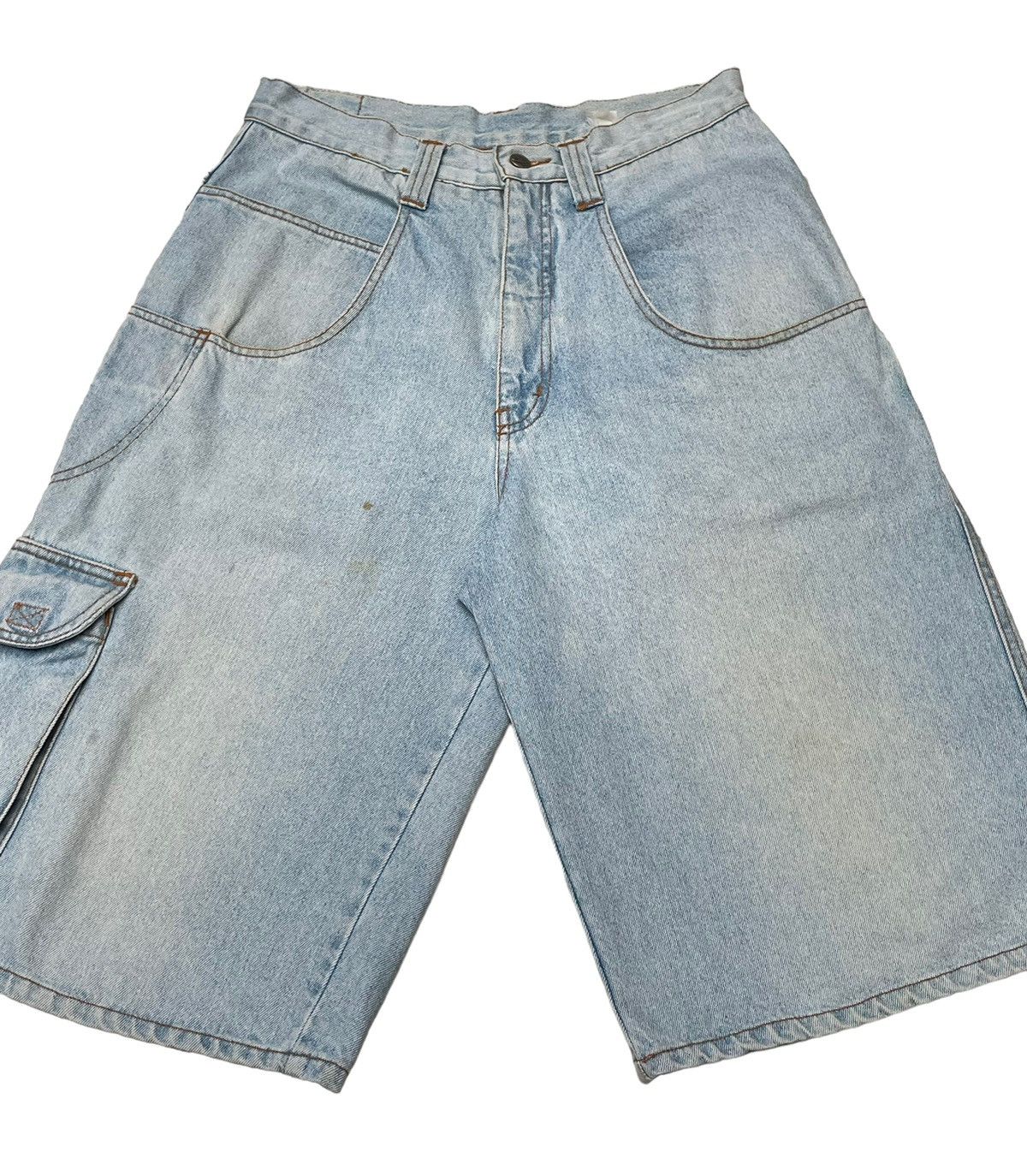 Vintage Vintage Brand Jobb Work Ethic Short Jeans 1990s Size US 31 - 3 Thumbnail