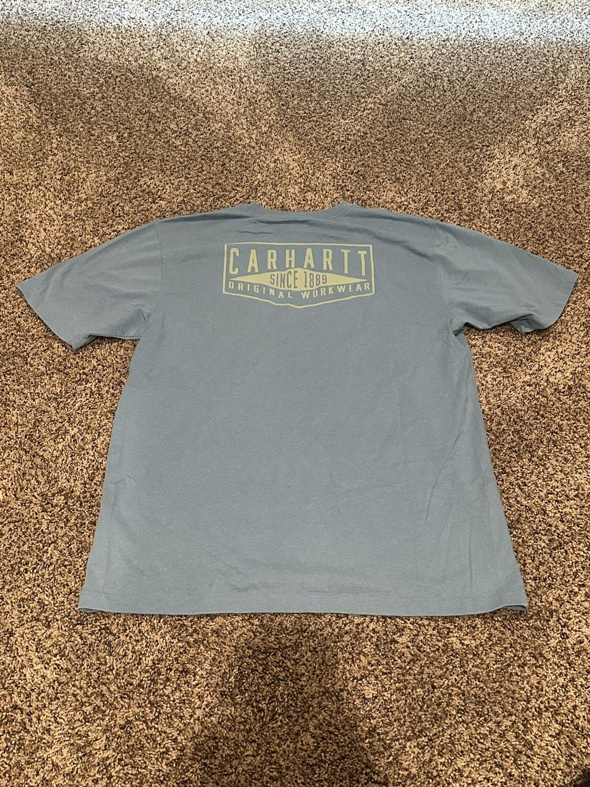 Carhartt Carhartt Blue Short Sleeve Original Workwear Tall Large Size US L / EU 52-54 / 3 - 2 Thumbnail