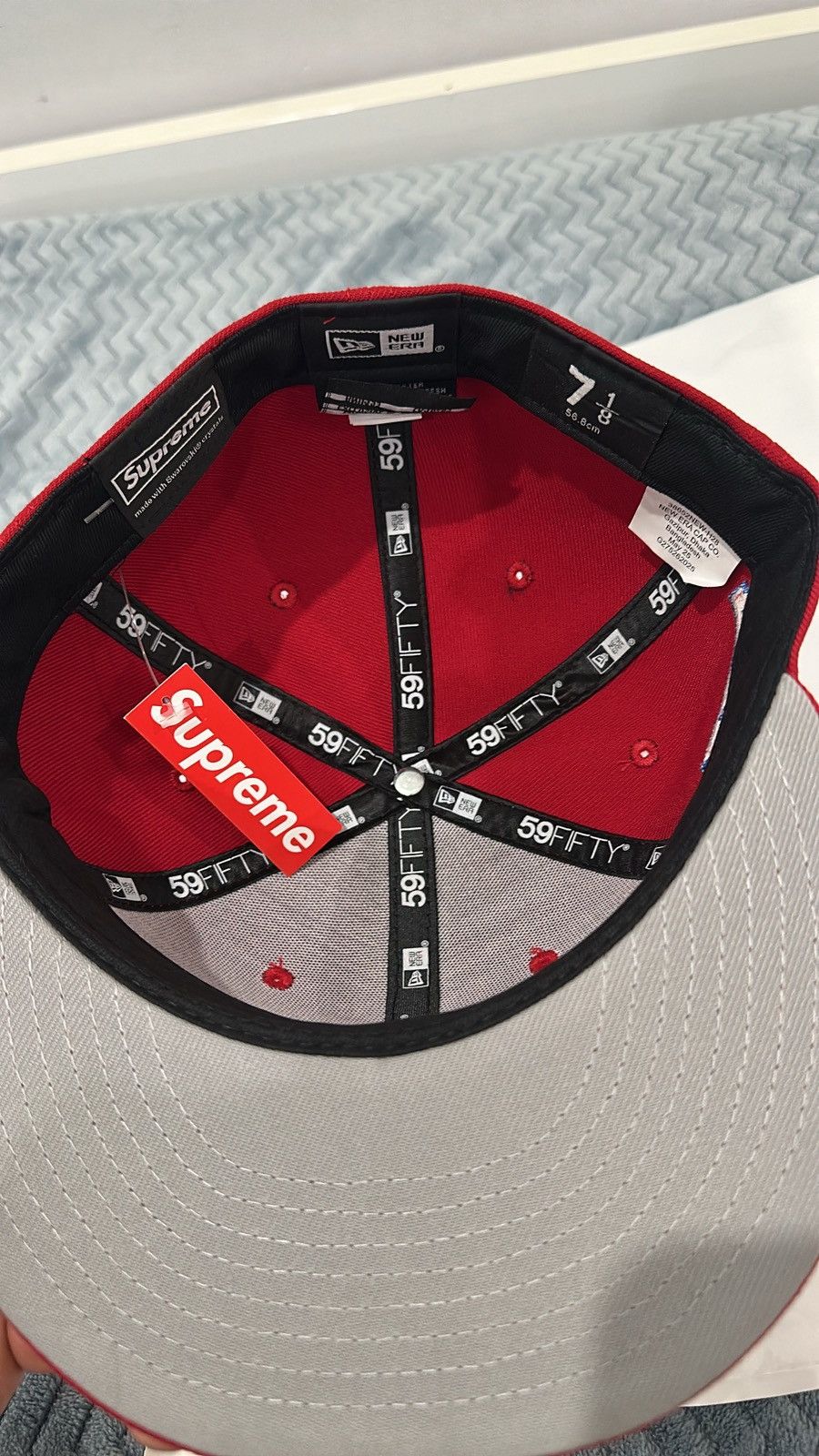 Supreme Supreme Swarovski S logo New era Cap 59 fifty Size ONE SIZE - 5 Thumbnail