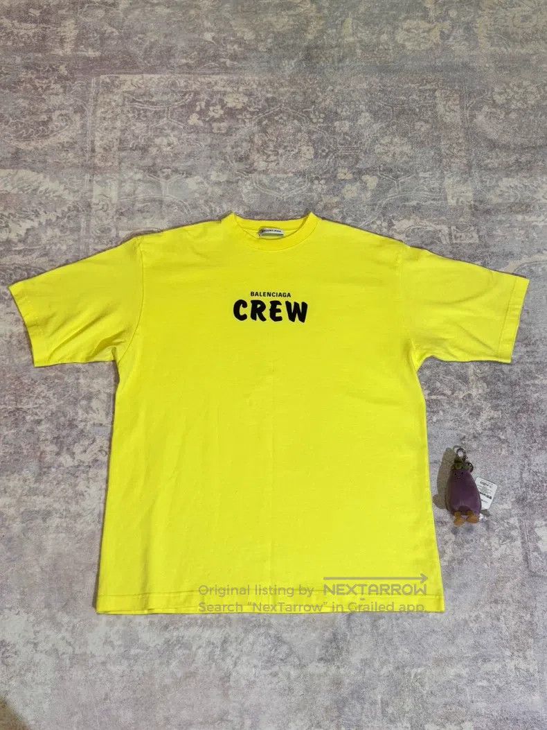Balenciaga Balenciaga Drew Yellow T-Shirt - M Size US M / EU 48-50 / 2 - 1 Thumbnail