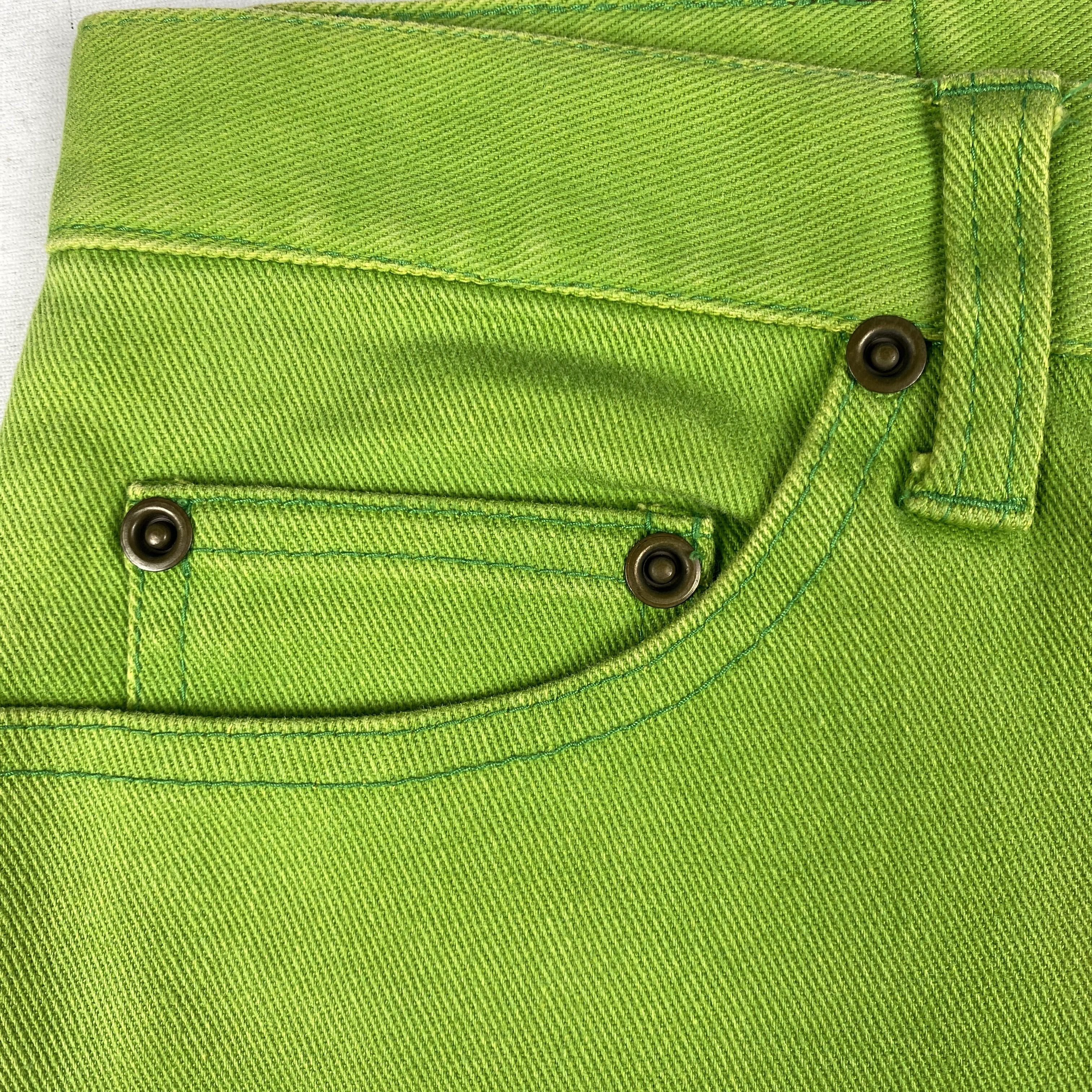 Hysteric Glamour Neon Green Flared Pants Size 28" / US 6 / IT 42 - 9 Thumbnail