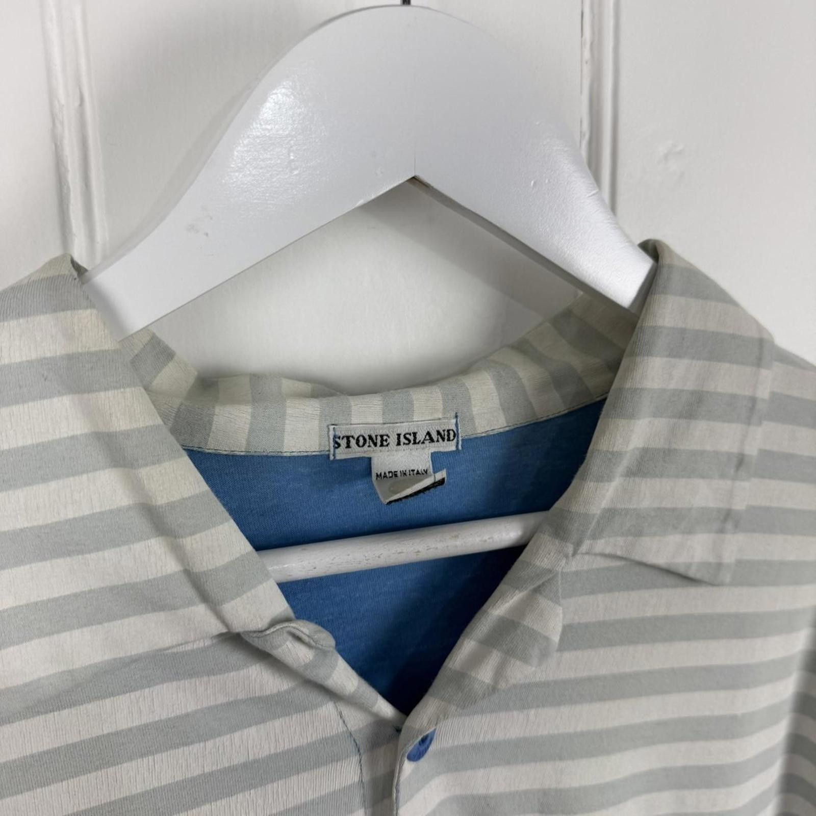 Stone Island 2000’s Stone Island Striped Polo Size US XXL / EU 58 / 5 - 4 Thumbnail