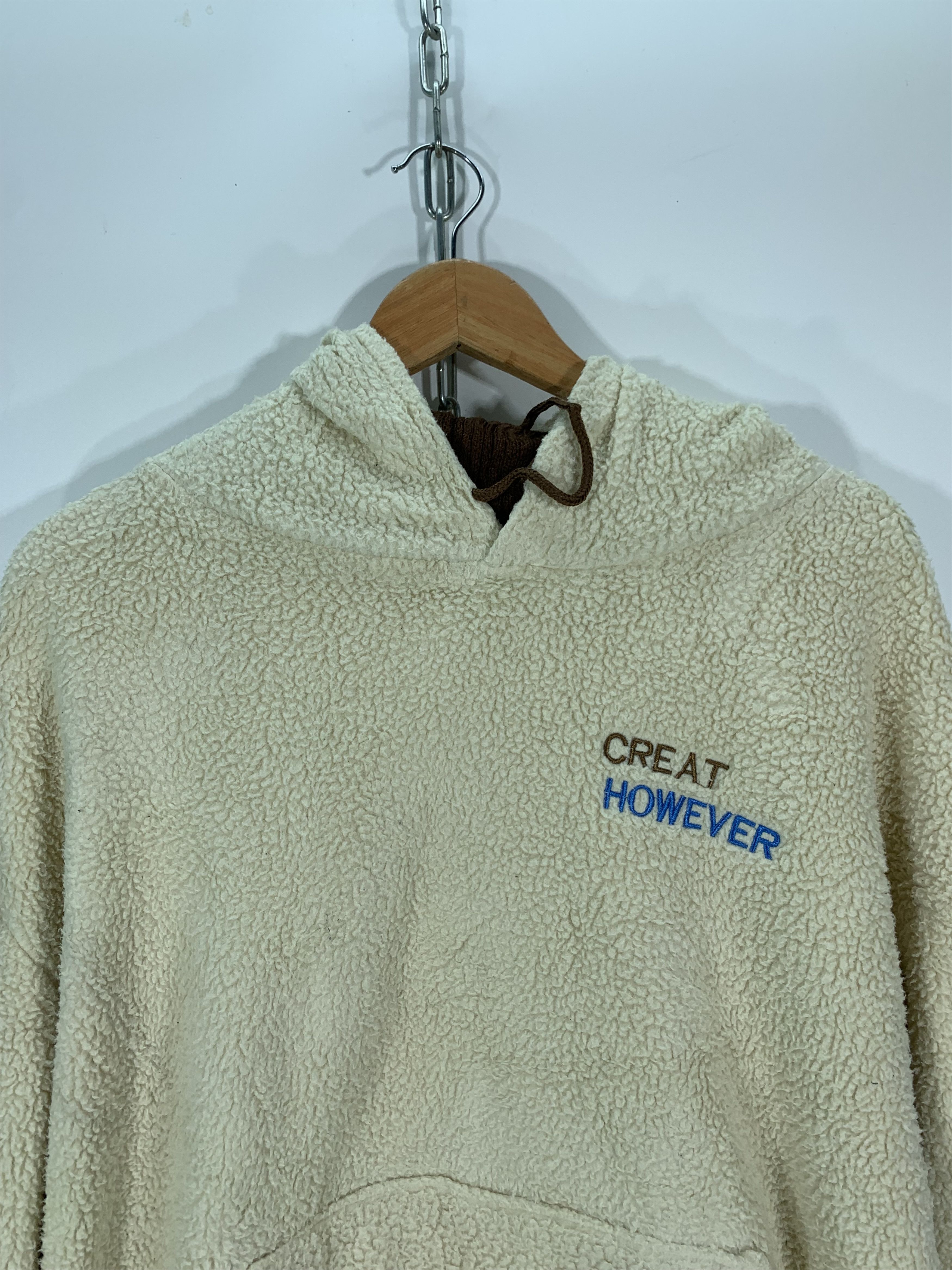 Japanese Brand Boxy Baggy Sherpa Hoodie Size US XL / EU 56 / 4 - 4 Thumbnail
