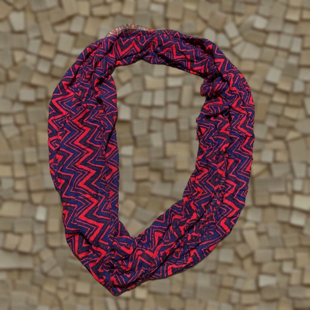 Vintage **Zoozatz Women's Blue Herringbone Scarf** User: **Zoozatz Women's Blue Herringbone Scarf** Size ONE SIZE - 1 Thumbnail