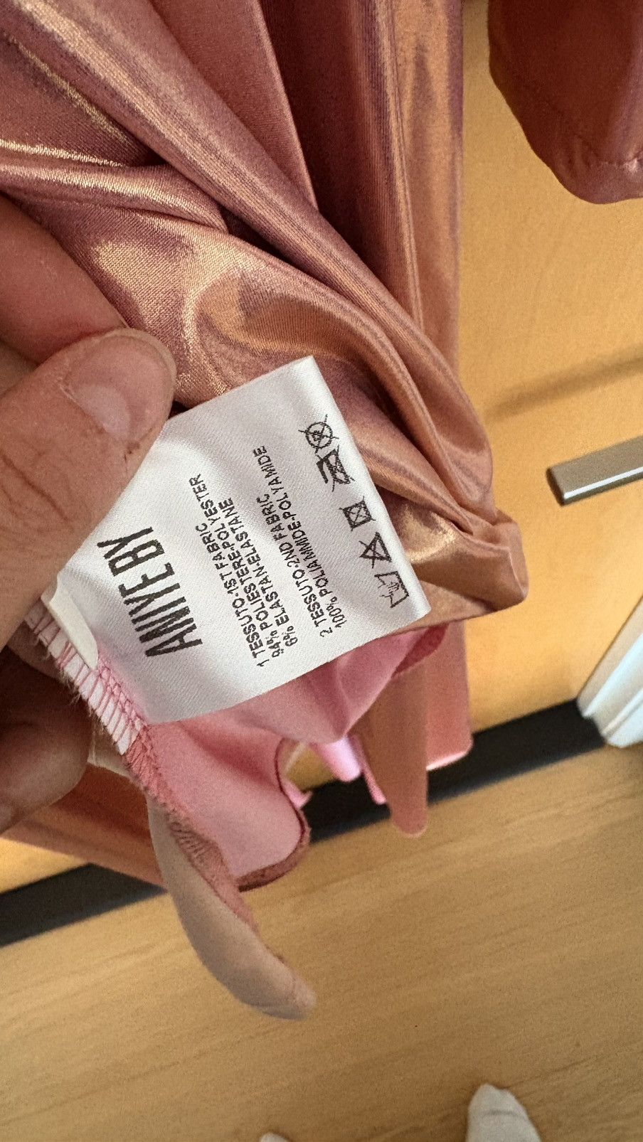 Other Aniye By Pink Metallic Pink Maci Dress Size M / US 6-8 / IT 42-44 - 4 Thumbnail