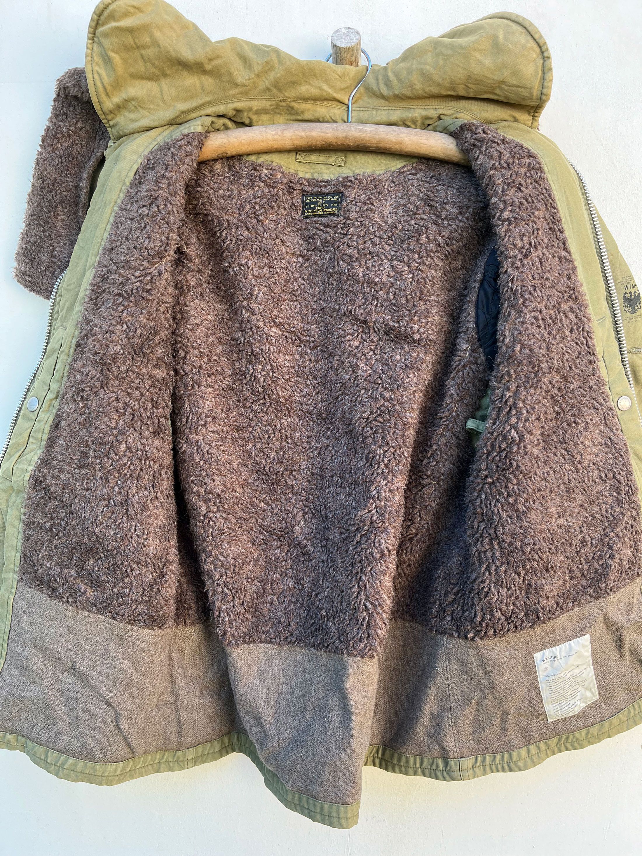 Wtaps Wtaps Japan B-9 Fur Hooded Army Military Jacket Deck Size US M / EU 48-50 / 2 - 11 Thumbnail