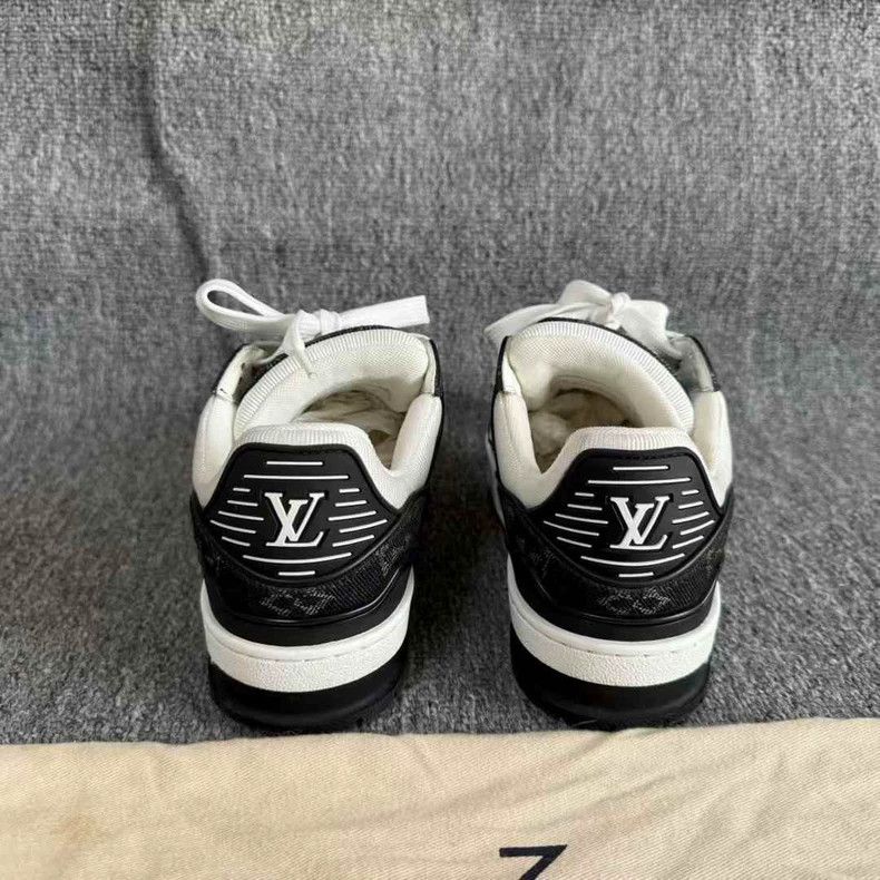 Louis Vuitton Louis Vuitton Trainer Black and White Cowboy shoes Size US 12 / IT 42 - 7 Thumbnail