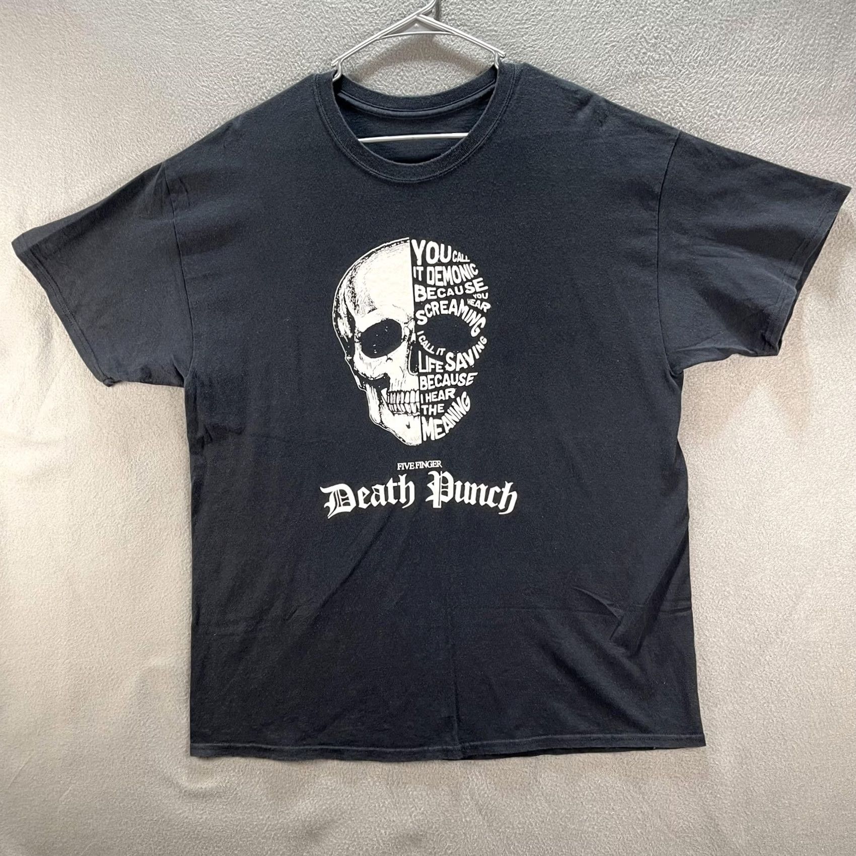 Vintage VINTAGE Five Finger Death Punch Shirt Mens Large Black Band Graphic Metal Rock Tee Size US L / EU 52-54 / 3 - 3 Thumbnail