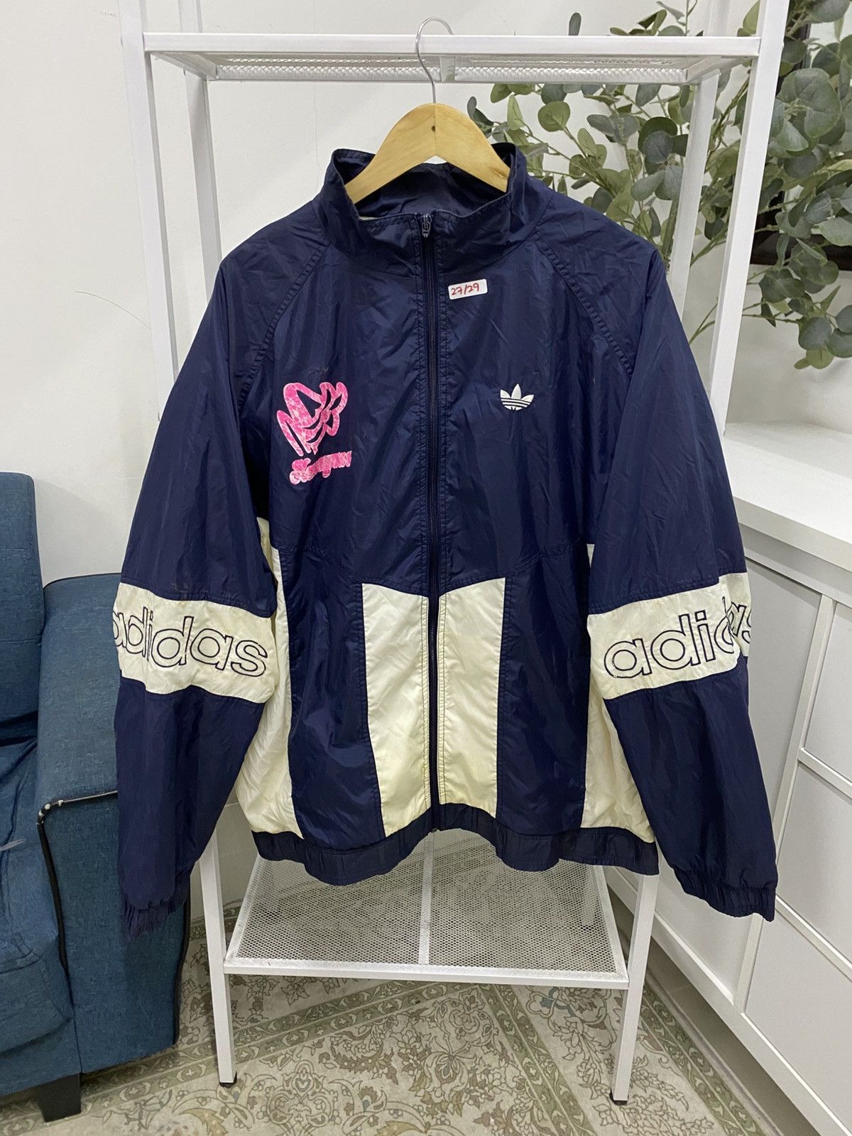 Adidas × Vintage Trefoil Adidas Windbreaker Jacket Size US XXL / EU 58 / 5 - 1 Thumbnail